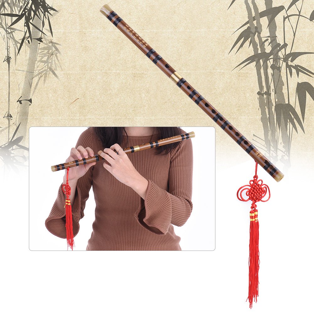Btuty G-Schlüssel-Flöte Dizi Bitter-Bambus steckbar traditionell handgefertigt chinesisches Musikinstrument Holzblasinstrument Tonart G Studienstufe professionelle Aufführung