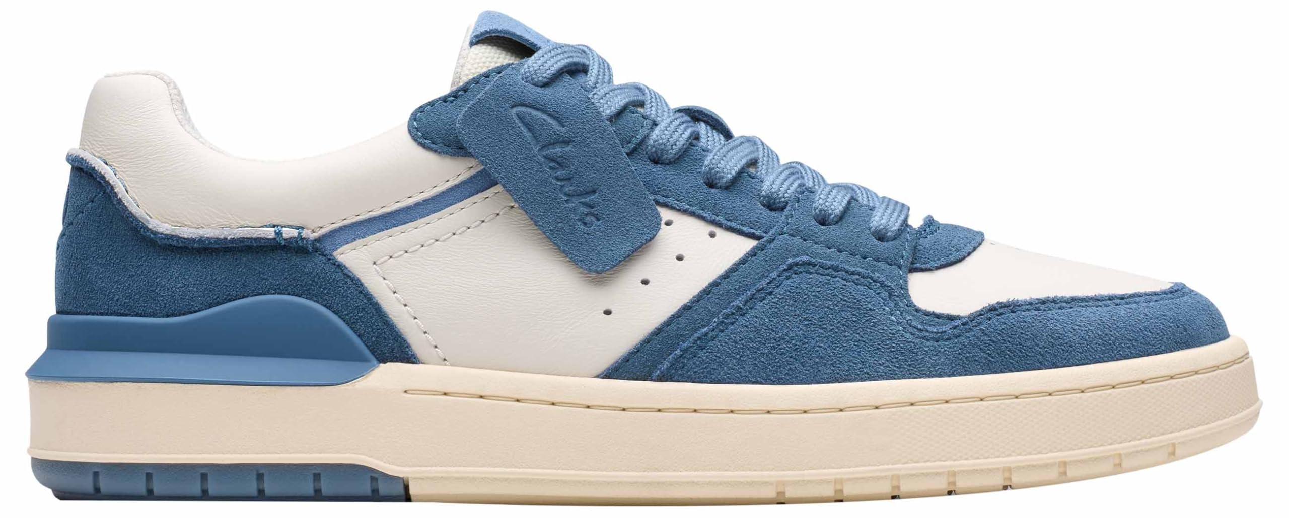 Clarks Premium Mens Courtlite2 Lo Sneaker, Blue Combi, 6 UK