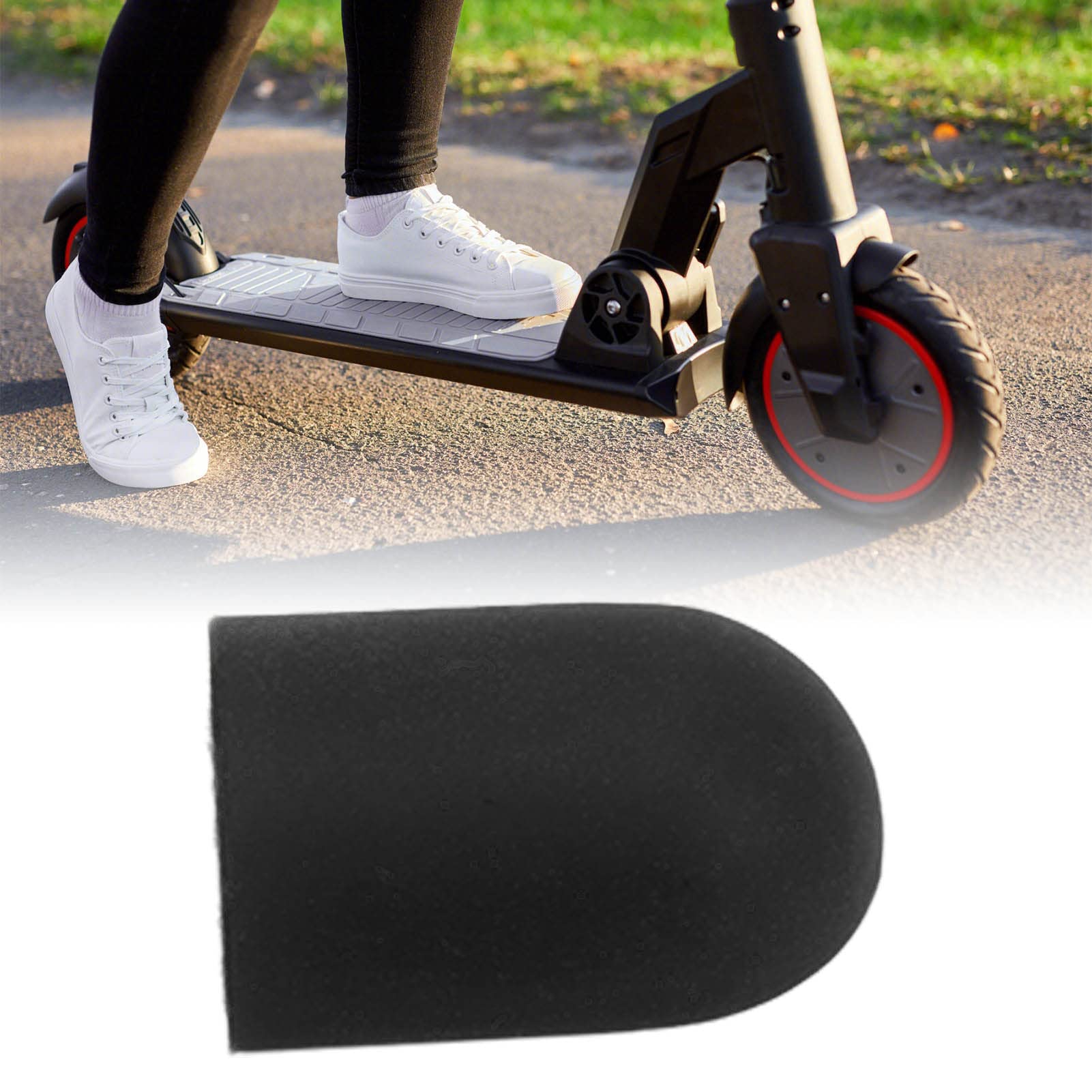 MUELODSIC 5Pcs Scooter Foot Support Cover Slip Silicone Stand Sleeves Multiple Colors Protective Mat For Electric Scooter Kickstand Shields Against