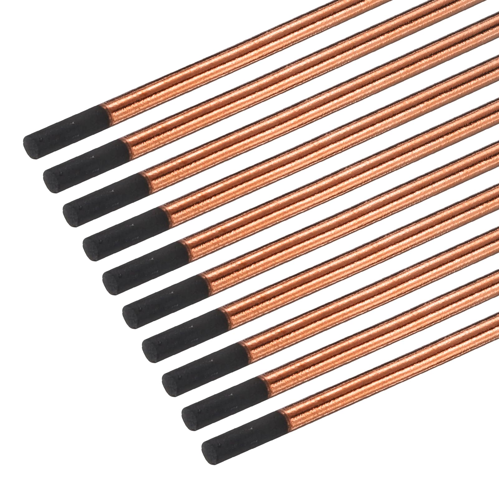 PATIKIL 20pcs 8mmx305mm(5/16"x12") Carbon Arc Air Gouging Rods Copper Graphite Coated Gouging Electrode Rods for Welding