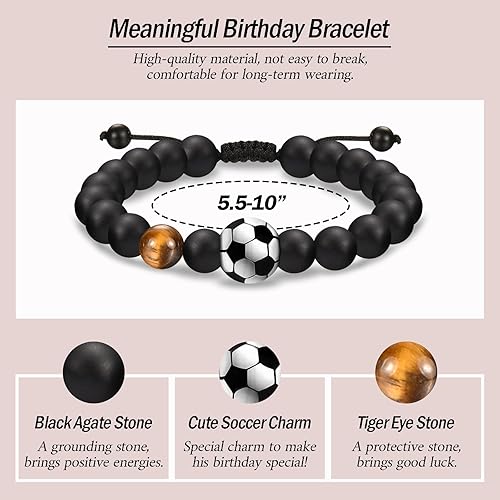 Miniatura 3 de Ideas de regalos de cumpleaños para niños de 13, 16 y 18 años, regalos de cumpleaños 13, 16, 18 para niños, pulsera de cuentas para él,