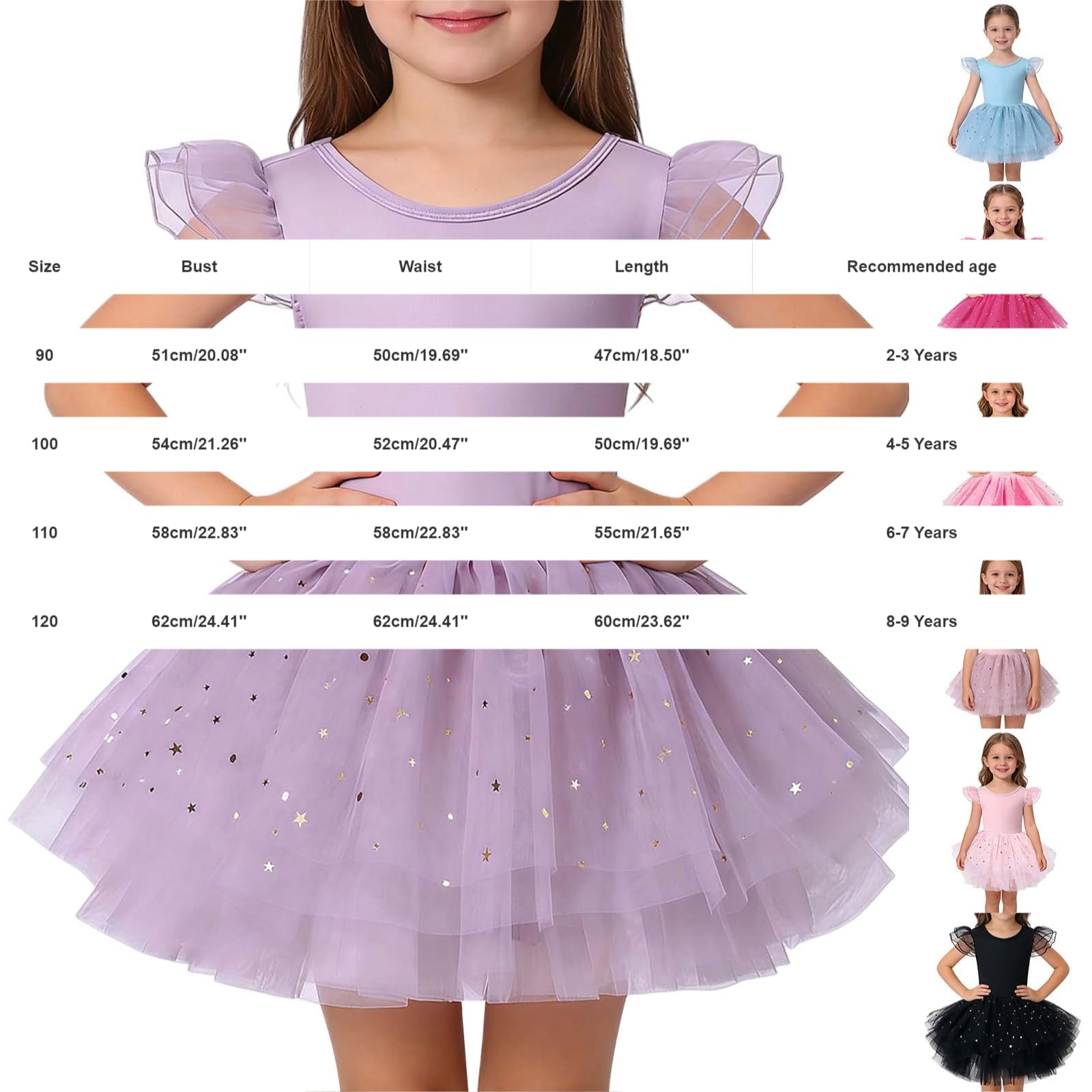 Vestido de ballet para niñas, vestido de ballet brillante, de malla, tutú con volantes, sin mangas, para verano, casual, fiesta, gimnasia, danza