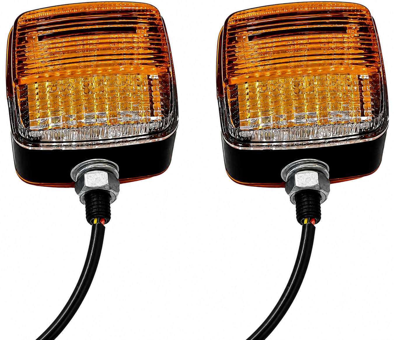 APSMOTIV 2019 Branson 1905H Tractor 2Pcs LED Forklift Light - 10V-30V Tractor Turn Signal, JCB Direction Indicator, Amber & White Truck Trailer Position Lamp-image-40