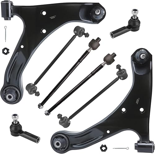 Miniatura 87 de Detroit Axle - Kit de suspensión delantera de 8 piezas para Toyota Sienna 2004-2010, brazos de control inferiores con rótulas interiores exteriores