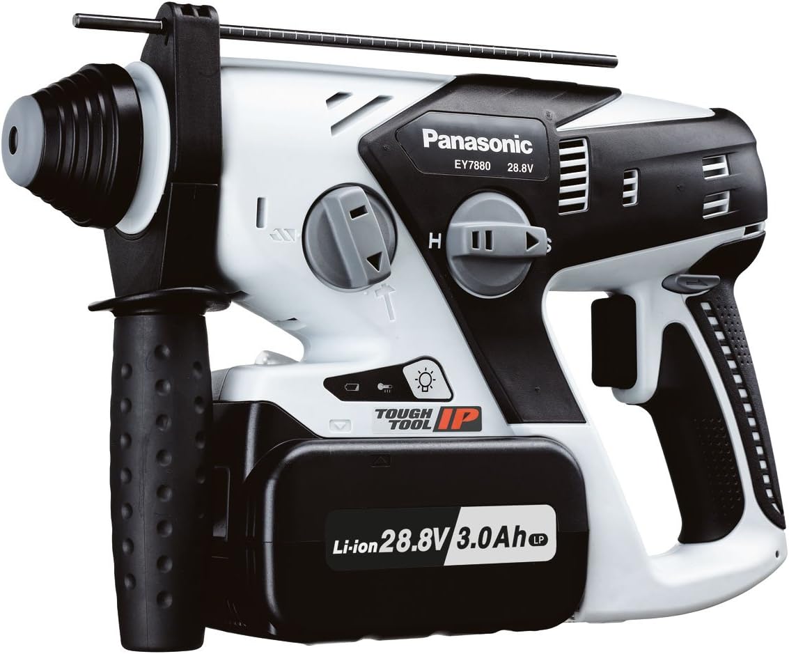 Panasonic EY7880LP2C31 28.8V Li-ion SDS Rotary Hammer Drill with 2 x 3.0Ah Batteries
