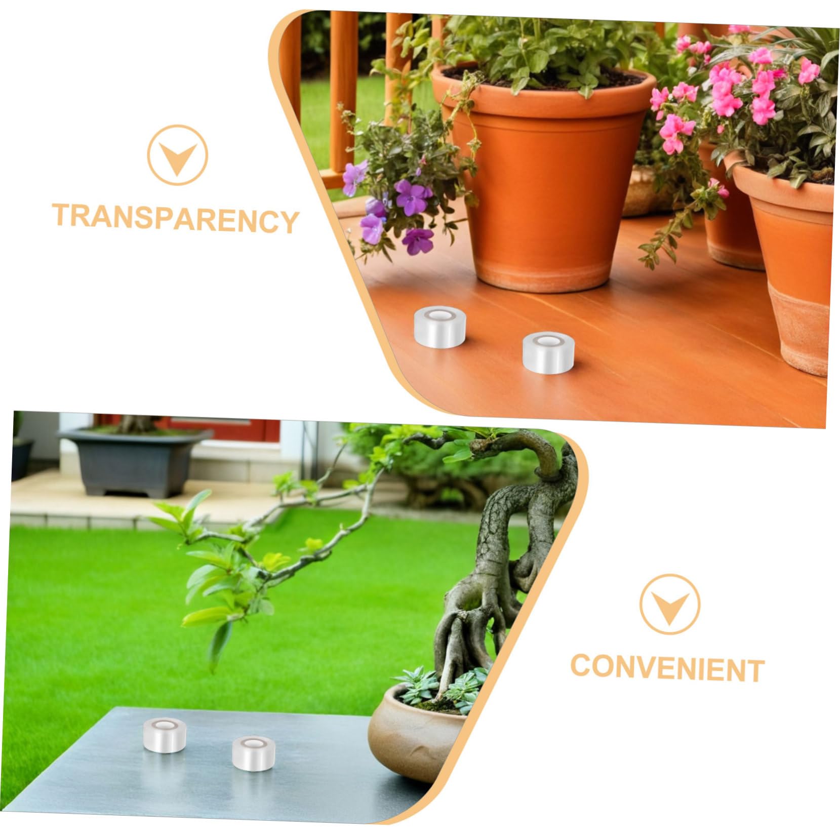 UPKOCH 10 Rollen PE Veredelungsband Transparent Dehnbar Pflanzenschutzband für Obstbäume Sträucher Grafting Tape für Garten Veredelung und Baumpflege