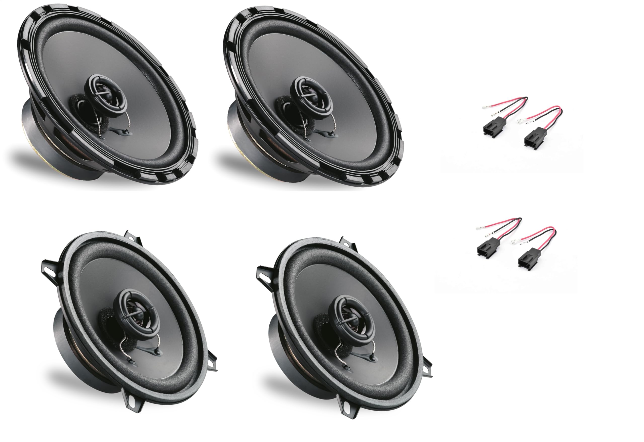 Kit de altavoces + cables para Peugeot 307 delantero y trasero de 2001 a 2009