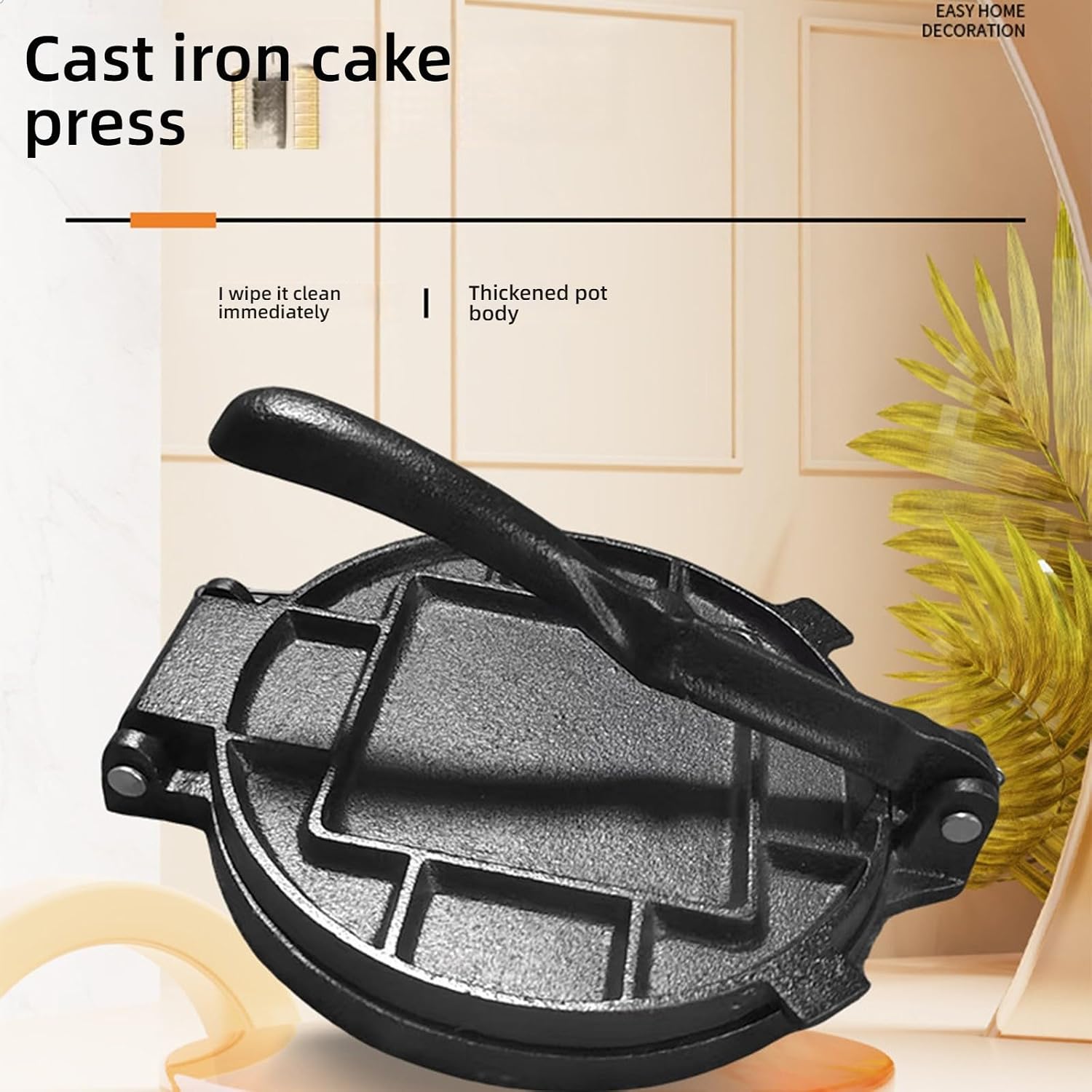 Professional Cast Iron Tortillas Maker Press Even Flatbreads Roti Chapatis Nonstick Kitchen Essential Cast Iron Tortillas Press
