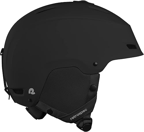 Miniatura 10 de Retrospec Zephyr - Casco de esquí y snowboard para adultos, ajustable con 9 rejillas de ventilación, carcasa de ABS resistente a impactos y espuma