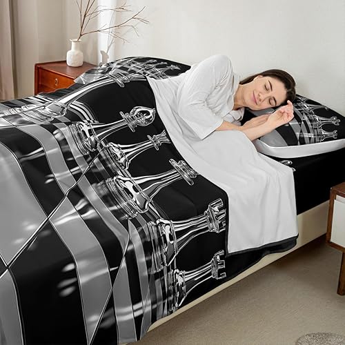 Miniatura 19 de Whisky - Juego de sábanas para niños, tamaño King, juego de ropa de cama rústica retro de grano de barril, decoración de habitación de niños y