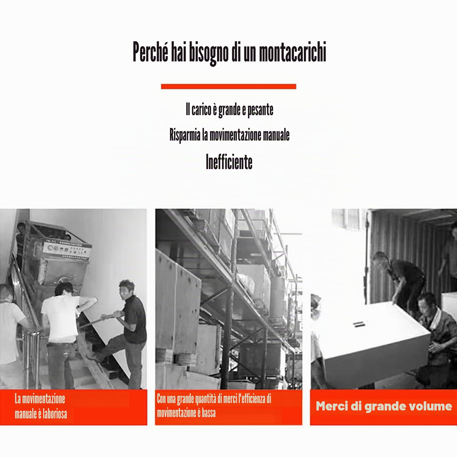Piattaforma di Sollevamento Merci Elettrica con Telecomando per Uso Domestico, Magazzino e Fabbrica