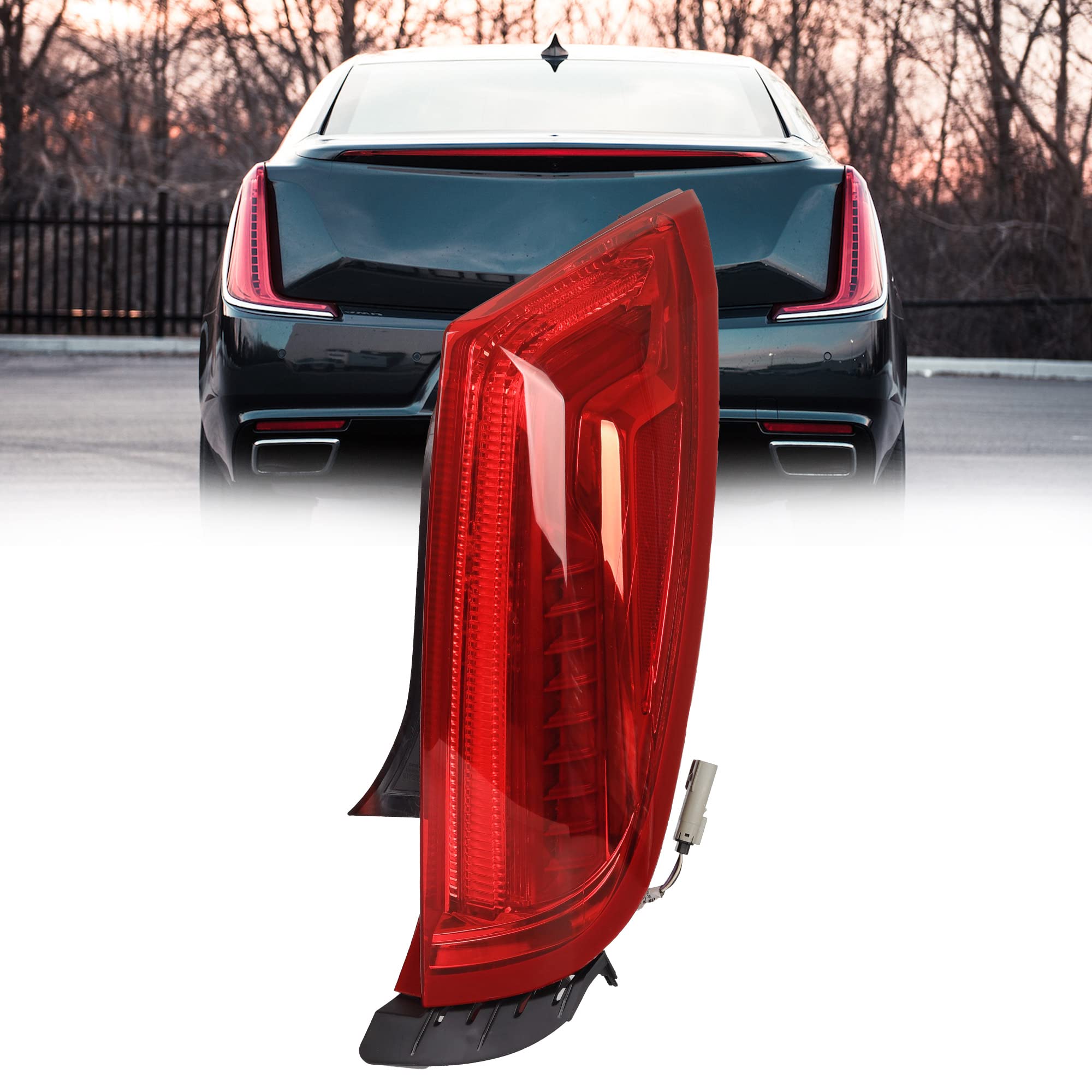 Photo 1 of Dasbecan Tail Light Assembly Rear Lamp LED Type Compatible with 2013-2017 Cadillac XTS (Right Passenger Side)