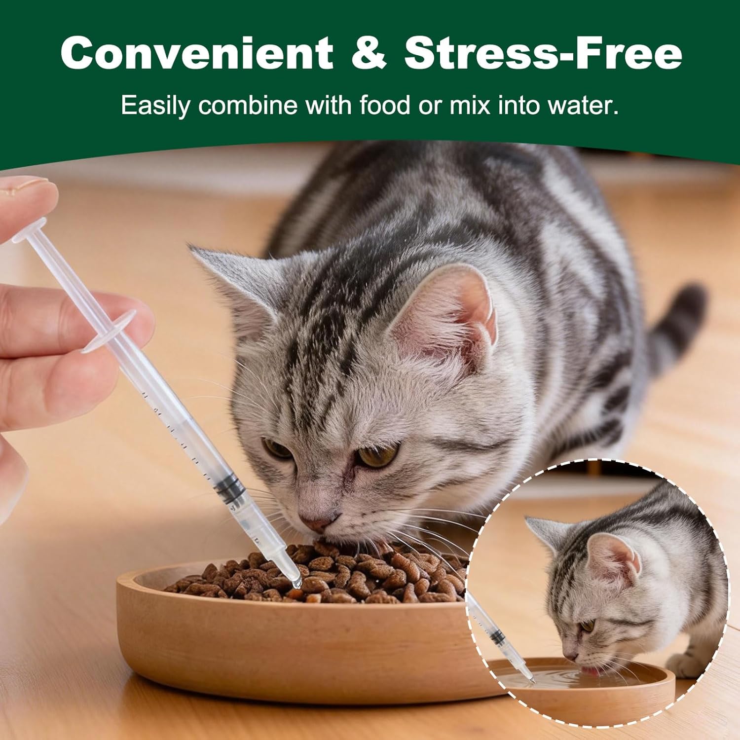 Liquid Dewormer for Cats - Gentle Digestive Care, Broad Spectrum Support for Tapeworms, Roundworms & Hookworms, 120ml