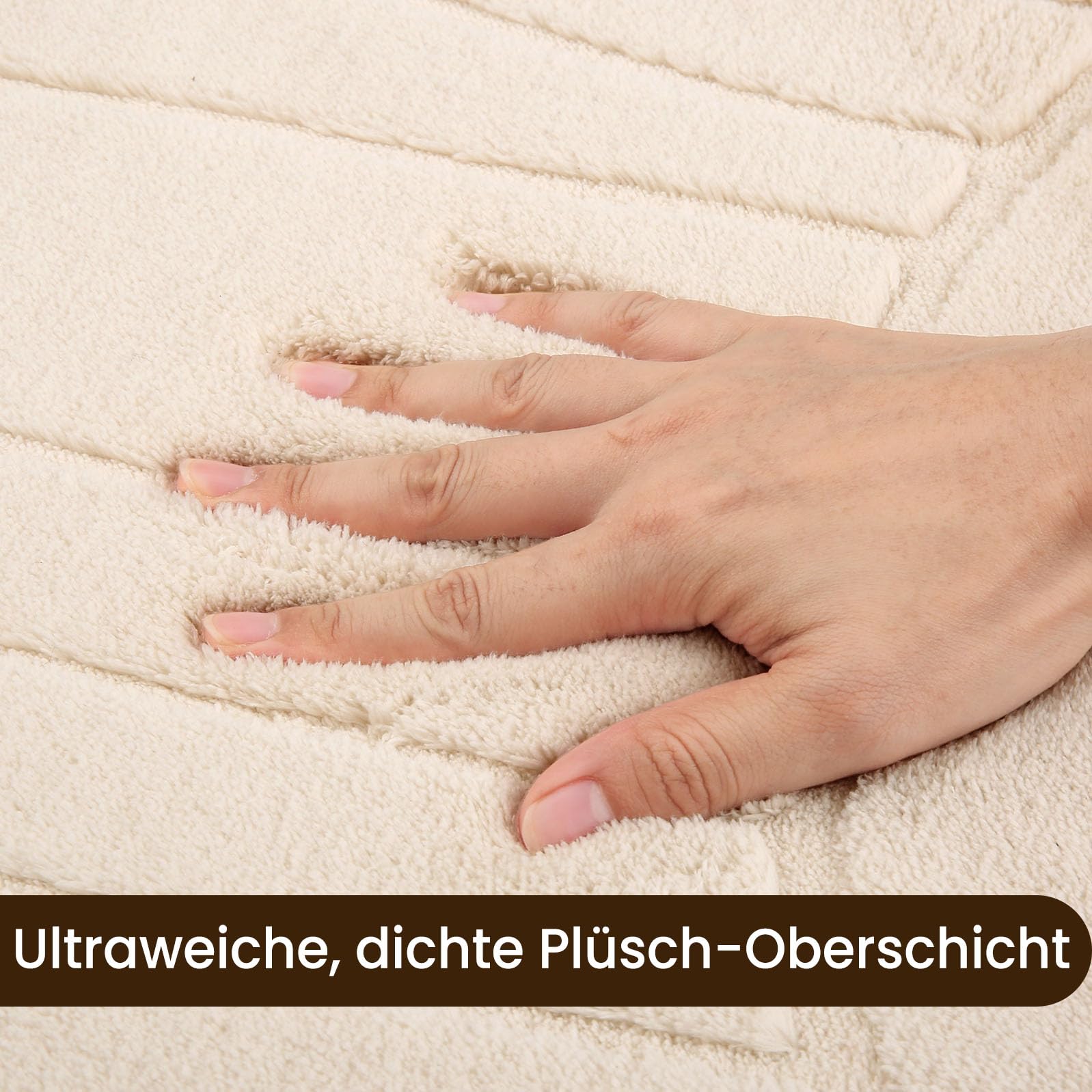 Sour Lemon Teppich Wohnzimmer 160x230cm, 3D Halbkreismuster Teppichd Creme Waschbarer Teppich Flauschige Carpets Schlafzimmer Carpet Gegend Kurzflor Flauschig Rutschmatte Kinderzimmer Teppiche