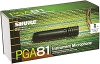 Vista 4 de Shure PGA81 Micrófono de condensador - con patrón de recogida cardioide, micrófono de instrumento de condensador (PGA81-XLR)