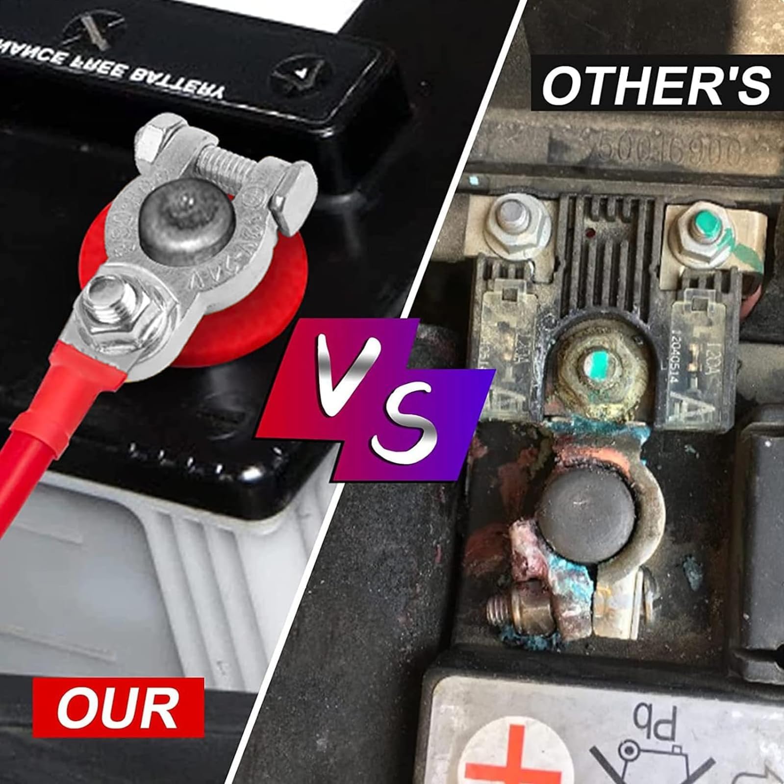 Connettore Batteria 250a Morsetto Batteria Isolato - Nero Per - Foto 3