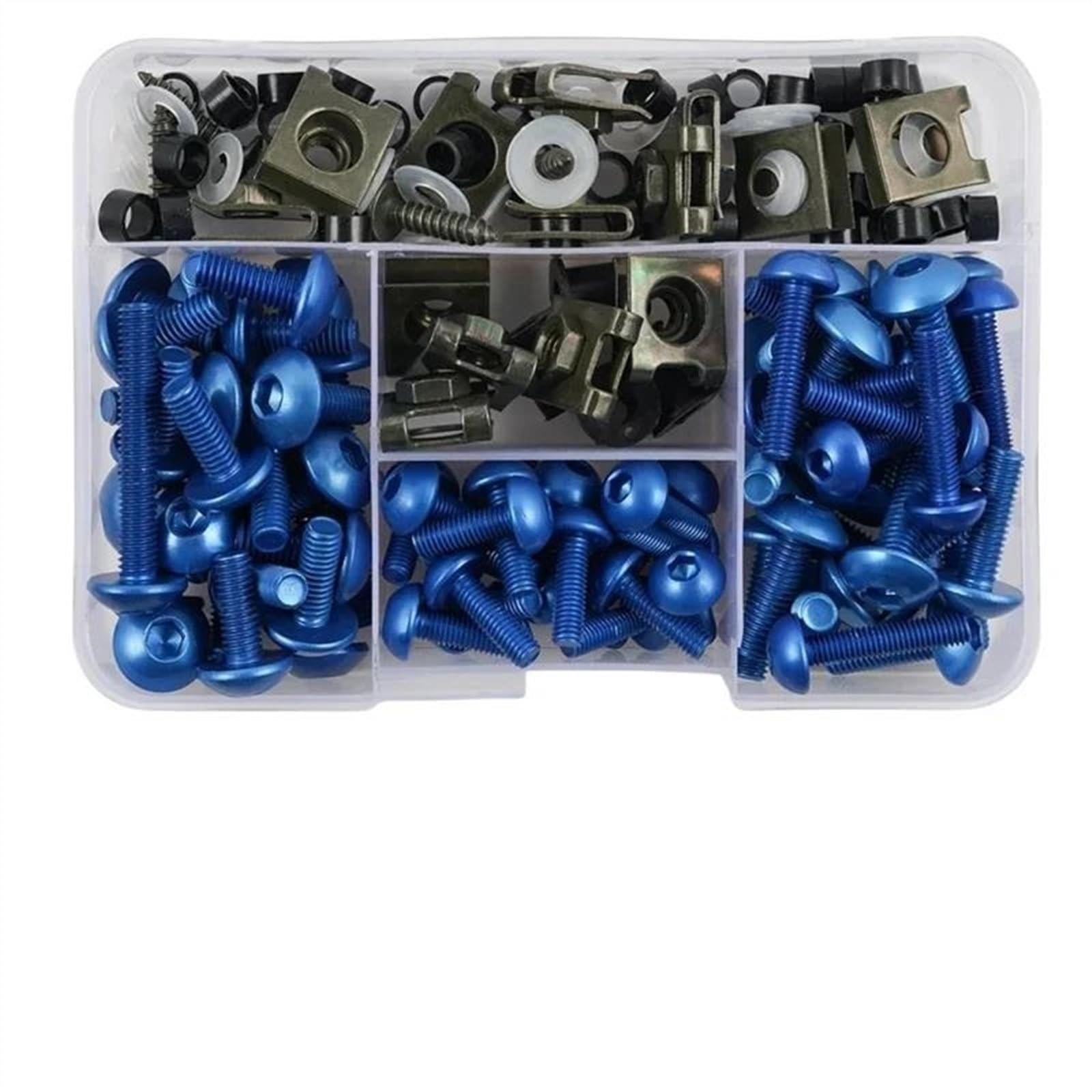 Custom Fairing Bolt Screws Bodywork Complete Kit For TENERE 700 MT07 MT 07 TMAX 500 560 FZ6 XMAX 09 MT03 177PCS CNC Alloy(Blu)