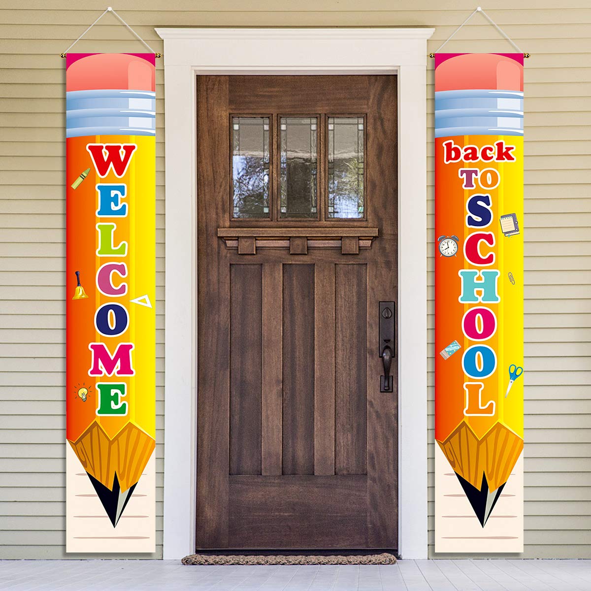 Buy Back to School Party Decorations Porch Sign Hanging