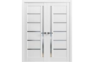 72 x 84 Pre-hung Double Lite Quadro Interior French Door | Doors with Hardware
