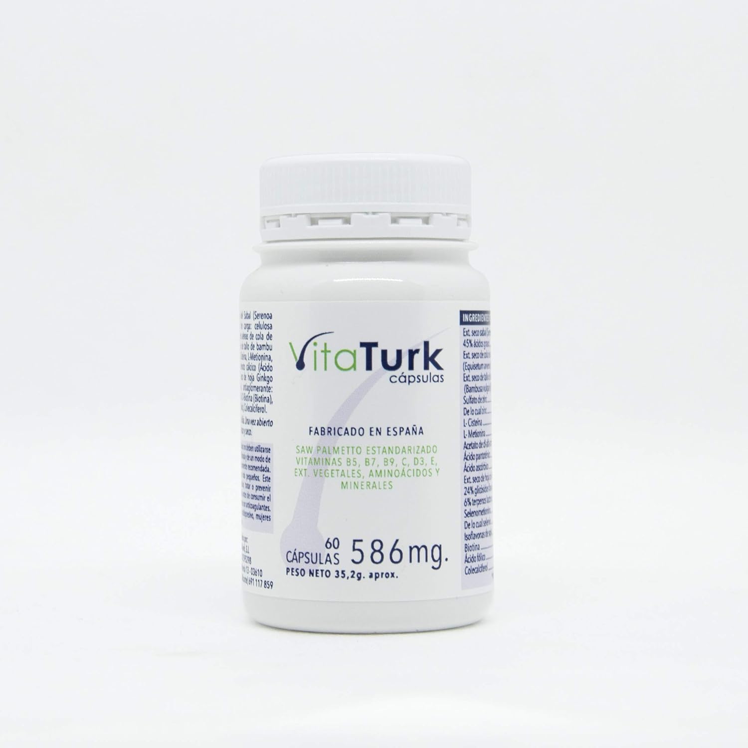 Vitaturk Vitaminas 60 capsulas Vitaminas Saw palmetto Hombre y