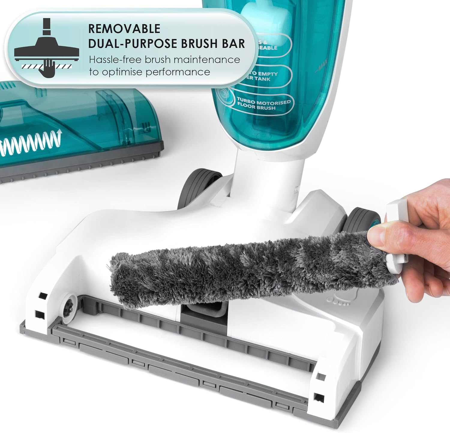 Beldray BEL0908 Clean & Dry Cordless Cleaner swivel head in action