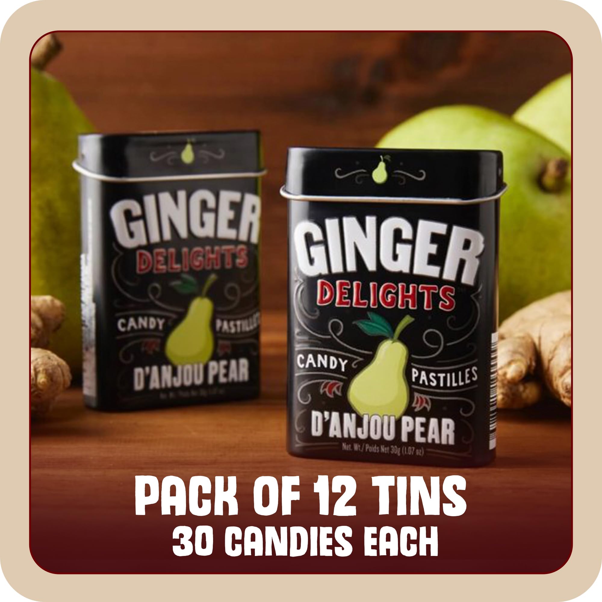 Amazon.com : Big Sky Ginger Delights D'Anjou Pear Mints, 30 Count