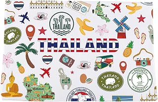 VAMSII Thailand Souvenir Gift Thailand Kitchen Towel Thailand Travel Gift Thailand Honeymoon Gift Thailand Lover Gift (ThailandTowel)