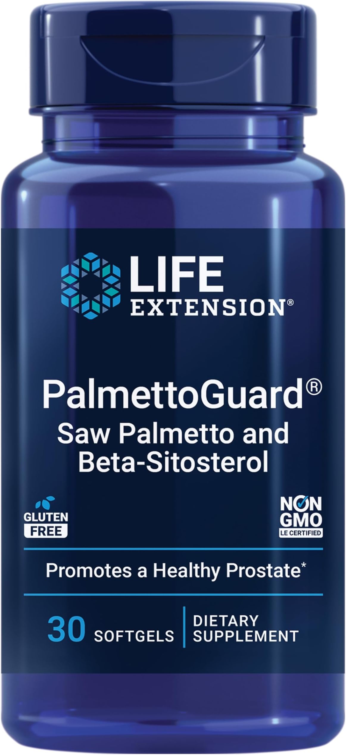 PalmettoGuard Saw Palmetto & Beta-Sitosterol – Supports Healthy Prostate Function & Hormone Metabolism Health – Supplements Pills for Men - Gluten-Free, Non-GMO – 30 softgels
