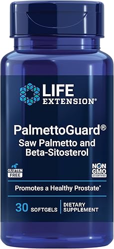 Life Extension PalmettoGuard Saw Palmetto & Beta-Sitosterol – Apoya la función saludable de la próstata y la salud del metabolismo hormonal –