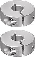 Vista 14 de HARFINGTON Collar de eje de 2 piezas de 0.236 in de diámetro de aleación de aluminio con tornillo dividido collares de abrazadera, 0.787 in