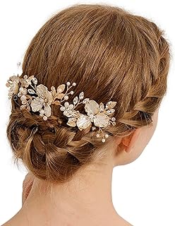 ゴールド フラワー 花 髪 飾り ヘッド ドレス レディース コーム ヘアアクセサリー 【J's select】