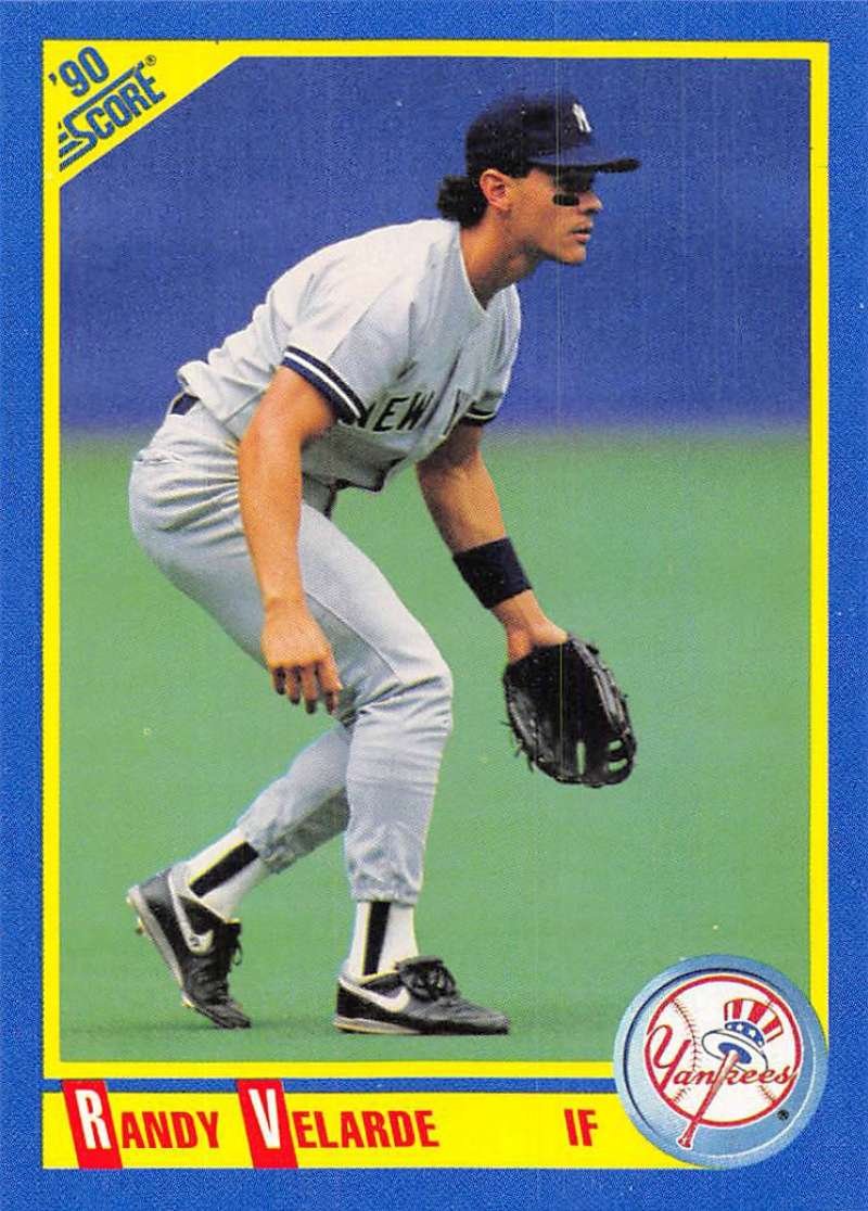 Amazon.com: 1990 Score Baseball #524 Randy Velarde New York