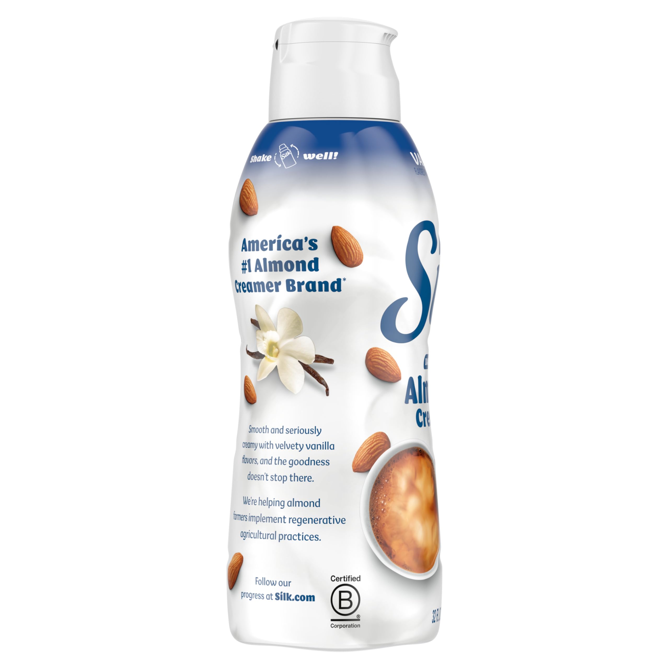 Silk Vanilla Almond Creamer Gluten-Free Non-GMO Project Verified 1 Quart — view 12