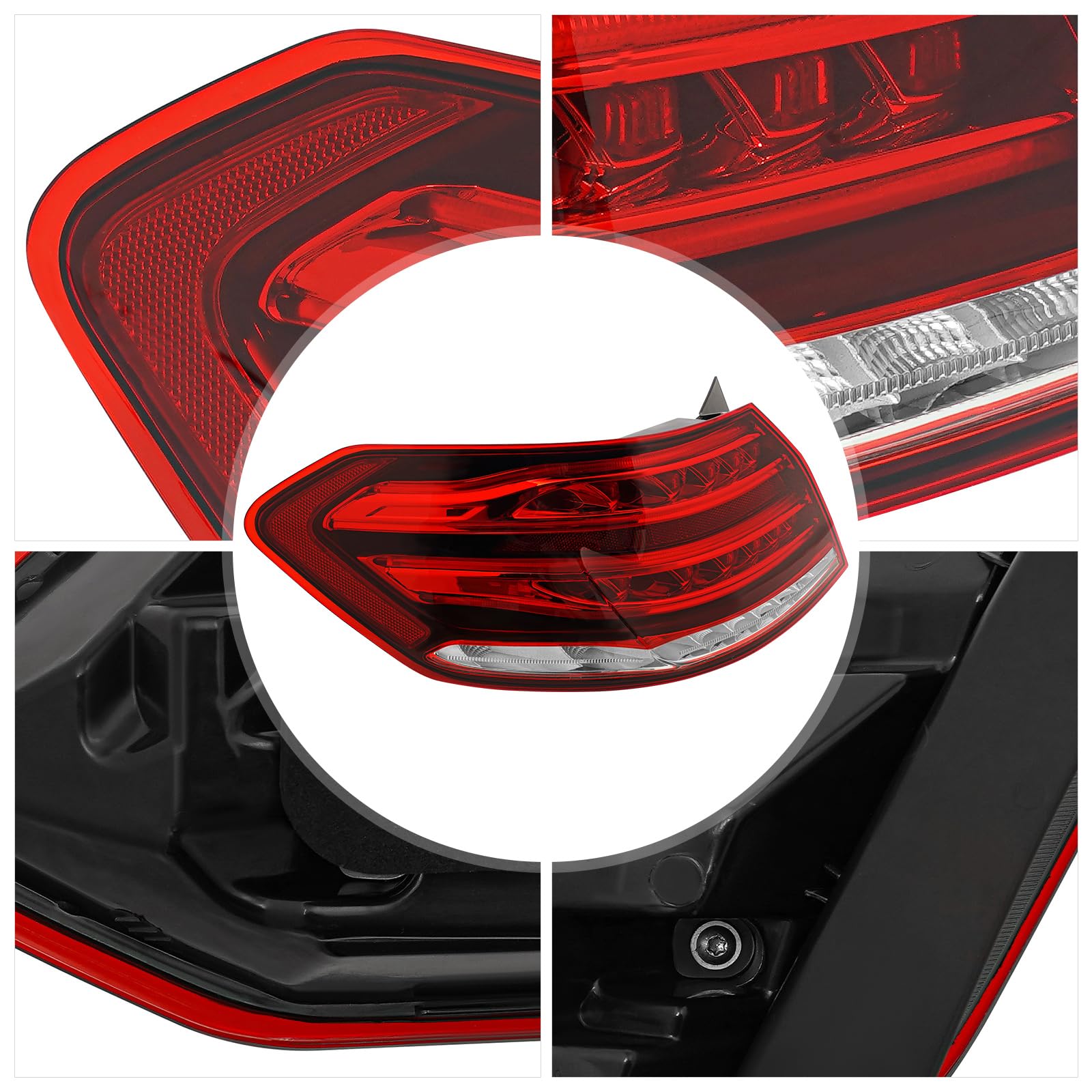 Tail Light 2014-2016 W212 S212 4Dr Sedan Left Rear LED OEM 2129060757 image 6