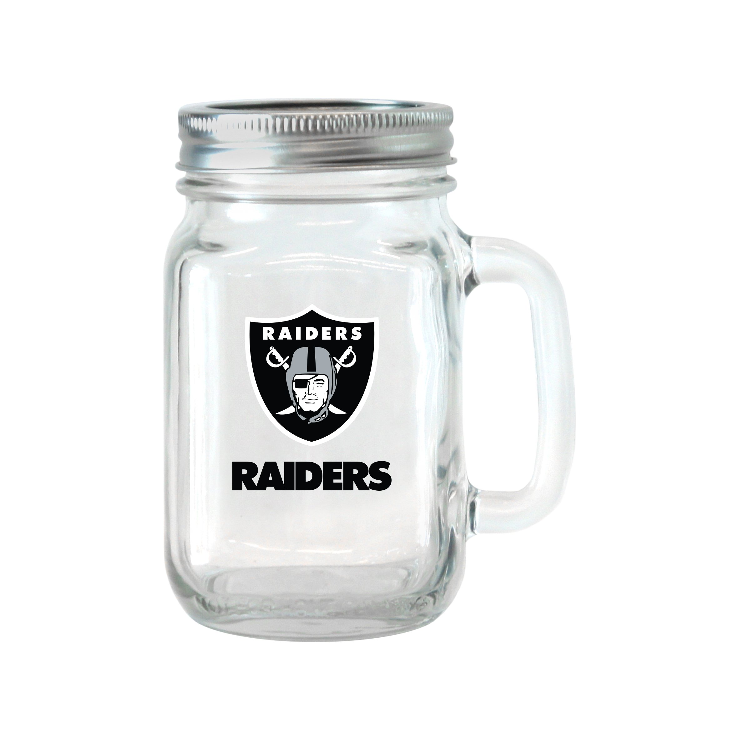 NFL Oakland Raiders 16oz Mason Jar w/ Handle