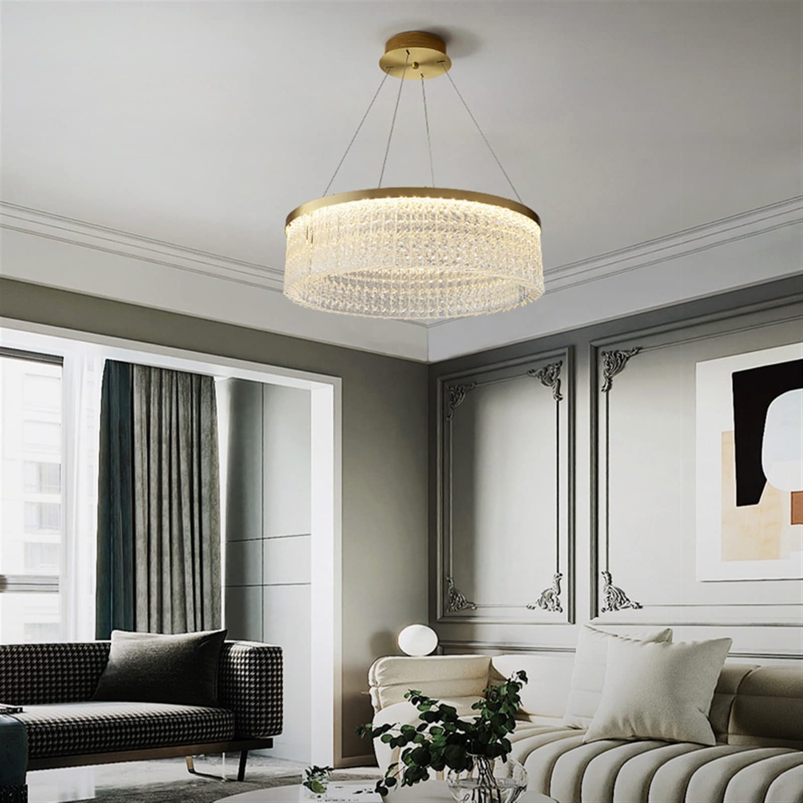 Applique Murale Cristal Salon Moderne Luminaire LED pour Chambre