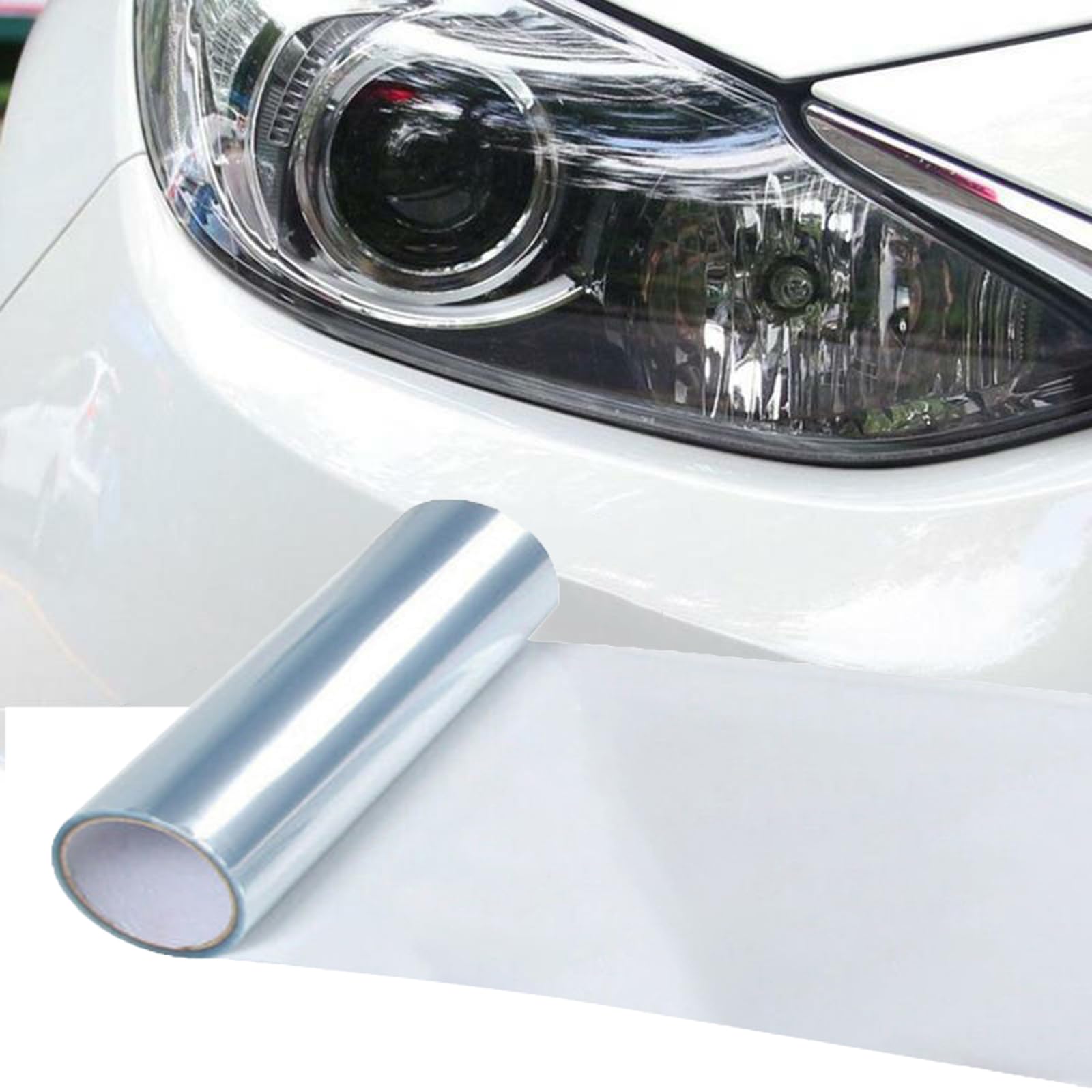 Car Light Tint Film Cars Light Tinted Film Sticker, Transparent, 30x100CM