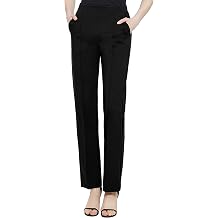 Urban CoCo Womens Yoga Dress Pants Stretchy Casual Slacks Straight Leg Work Pants with Pockets