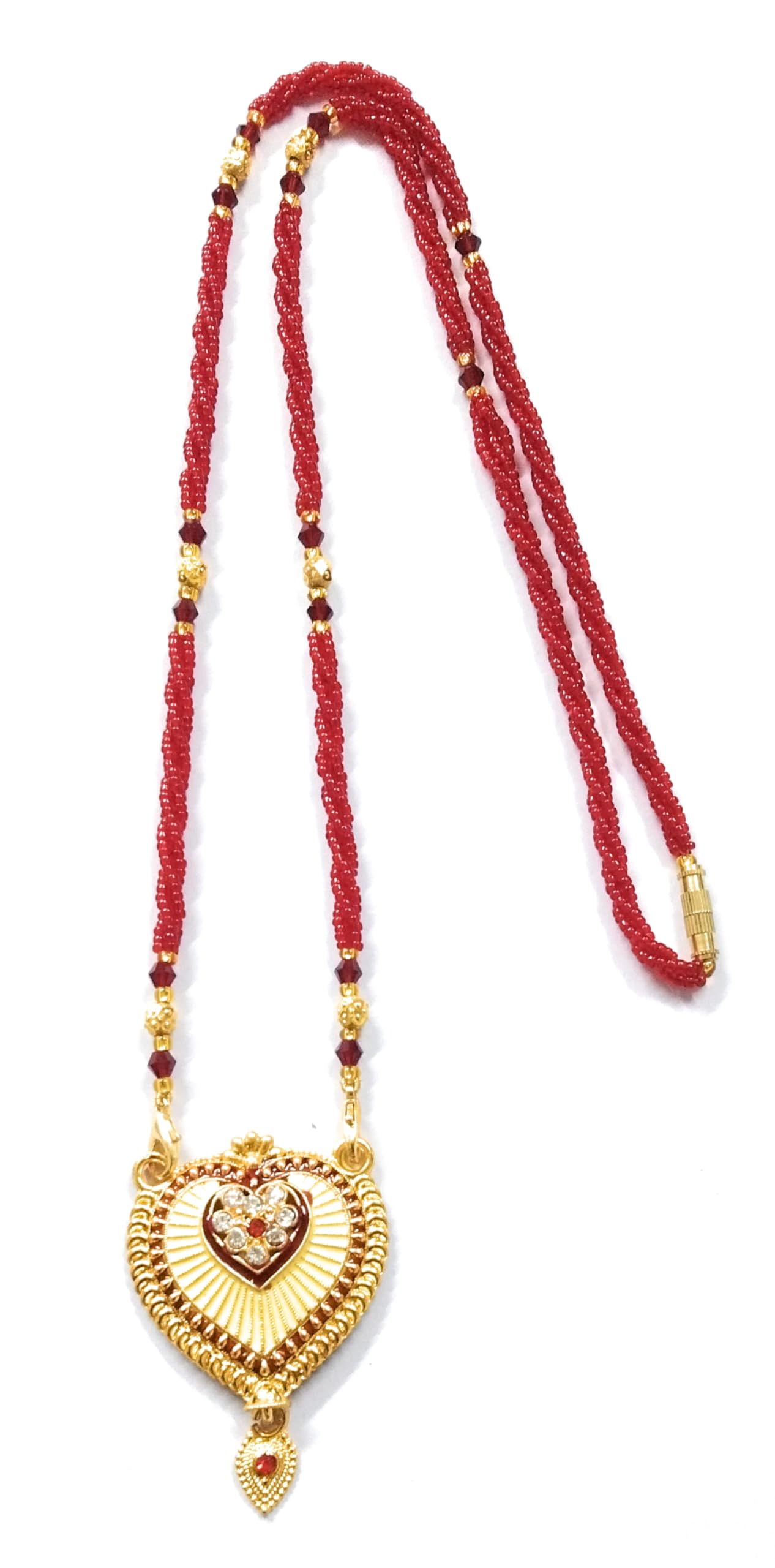 SABRAKAR " NEW DIAMOND PAN PENDENT DESGINER WITH RED BUT MANGALSUTRA CHAIN FOR GIRLS | WOMENS AND TEENAGERS (B0CQX6NHW5) Amazon Price History, Amazon Price Tracker