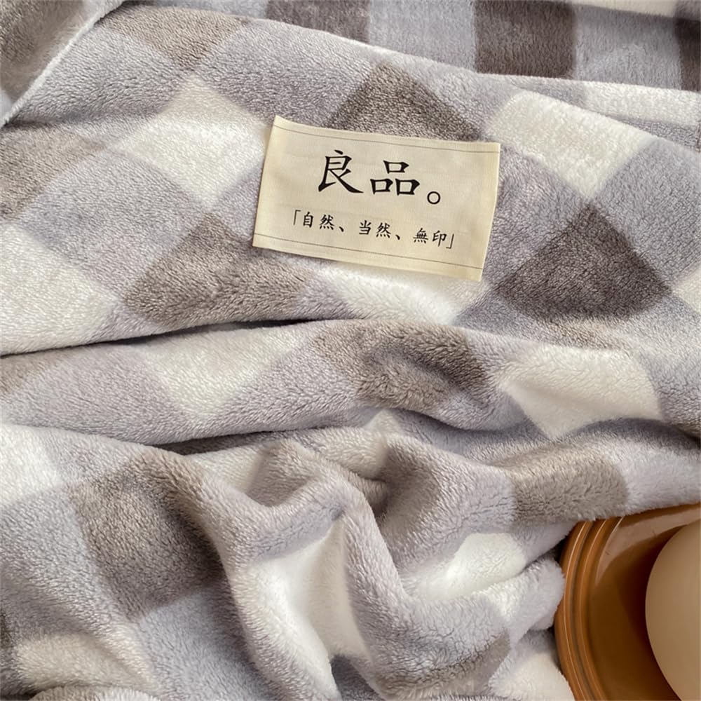 FANSU Coperta Invernale In Flanella Morbida | 180x200 Cm Con Stampa Arcobaleno Animali | Plaid Da Divano Caldo