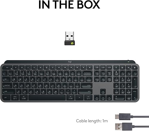 Miniatura 10 de Logitech MX Keys S - Teclado inalámbrico, perfil bajo, escritura fluida y precisa, teclas programables, retroiluminación, Bluetooth, recargable por