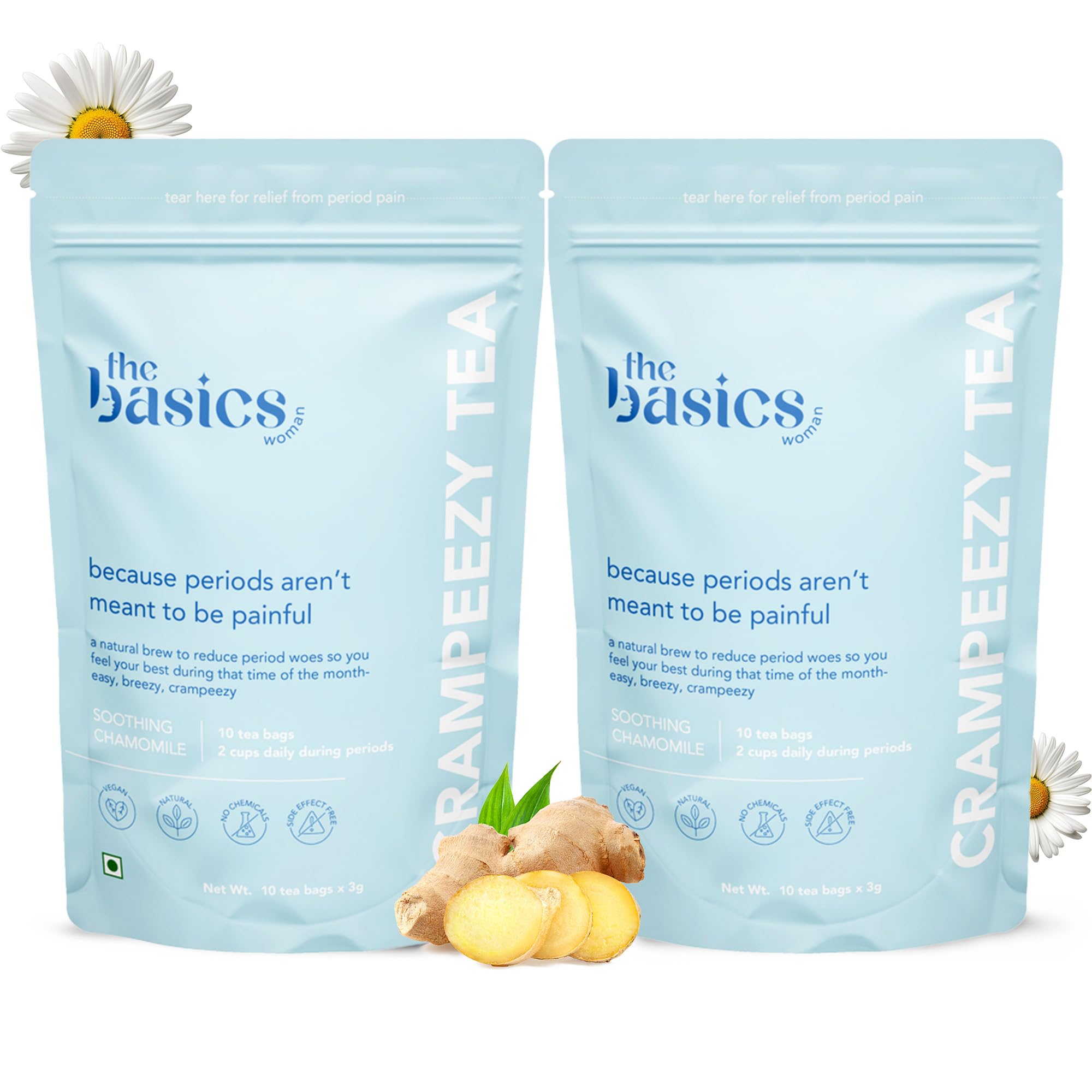The Basics Woman’s Herbal Tea for Period Pain Relief with Licorice, Chamomile, Valerian, Gotu Kola Helps to reduce Cramps, Pain, and Stress, Supports PMS, Liver & Digestive Health, Hormonal Balance - 120g(60g x 2) (B0C6GTNG8R) Amazon Price History, Amazon Price Tracker