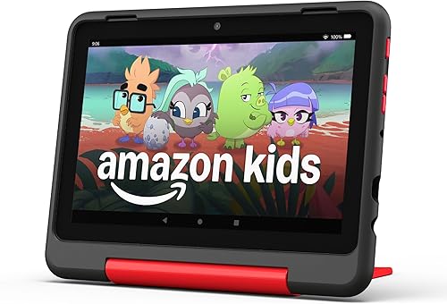 Vista 2 de Tablet Tienda Fire HD 8 Kids Pro (últ. modelo), 6-12 años. Pantalla HD de 8, contenido sin publicidad, control parental, batería de 13 h, funda