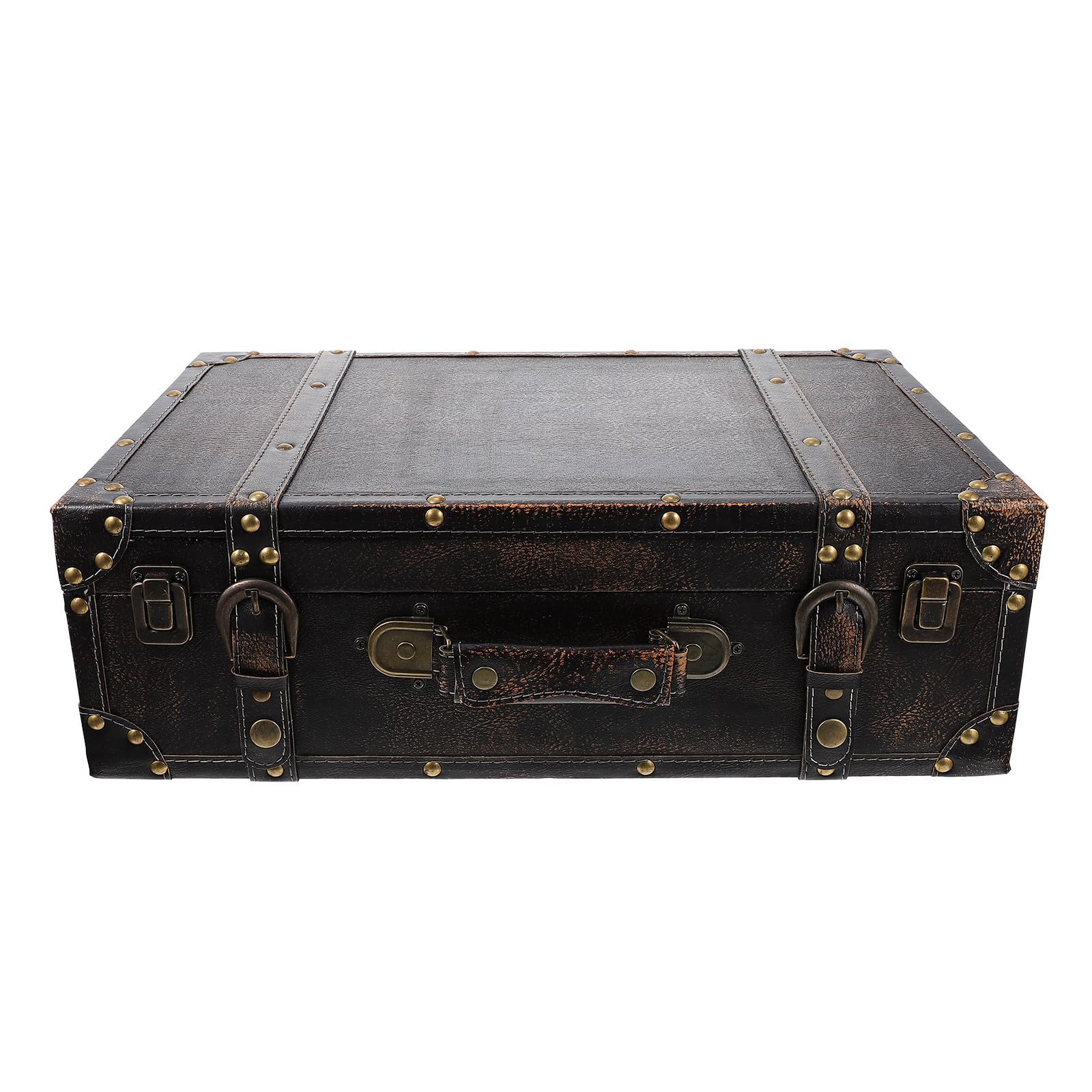 Boîte de rangement bois contre le désordre des valises et objets de maison
