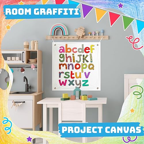 Vista 44 de Pancarta grande y letreros en blanco de poliéster, tela Oxford, pancarta con cuerda colgante para pared interior, exterior, fácil de colgar