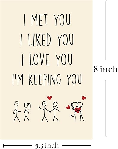 Miniatura 2 de Cheerin Tarjetas del día de San Valentín para él o ella  Tarjeta de aniversario  Regalos para él o ella  Regalo divertido tarjeta de cumpleaños para