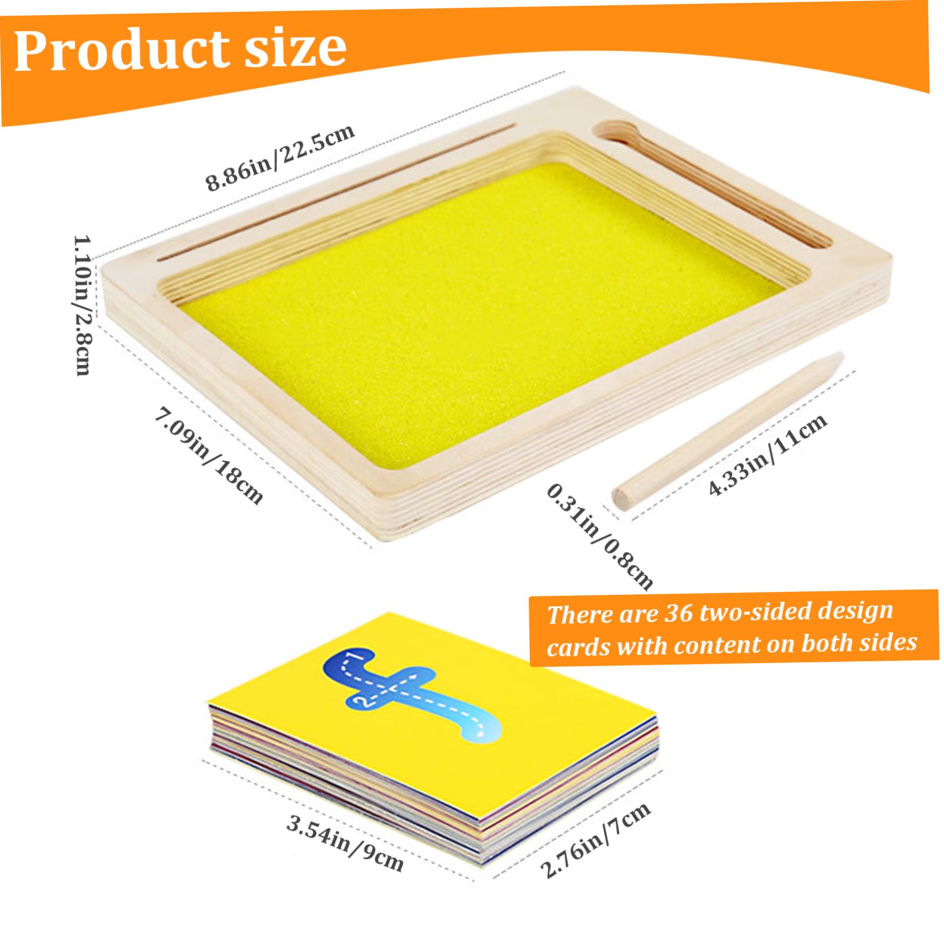 Bandeja De Arena Sensorial De Madera Con Letras Y Números – Juguete Educativo Para Niños 3+, Ideal Para Aula Y Casa