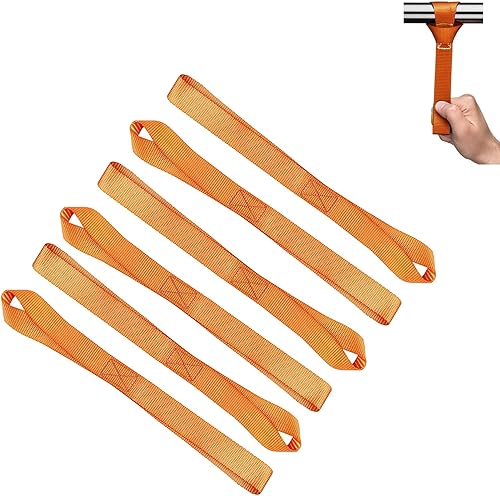 jeseny 6 correas de amarre de bucle suave, retenedores de equipaje de 0.9 x 11.8 x 1.9 pulgadas, cordón multiusos para carro, kit de correas de