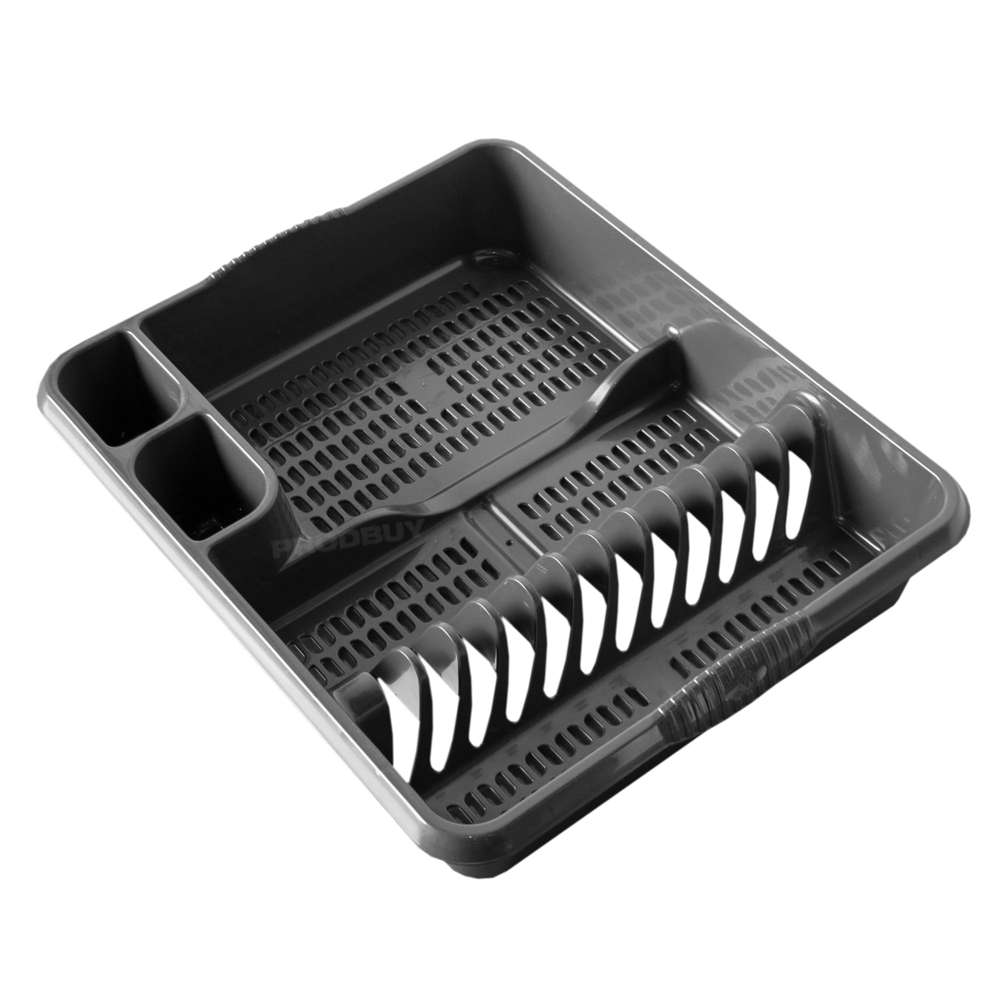 Prodbuy Grey Large Dark Plastic Dish Drainer Rack