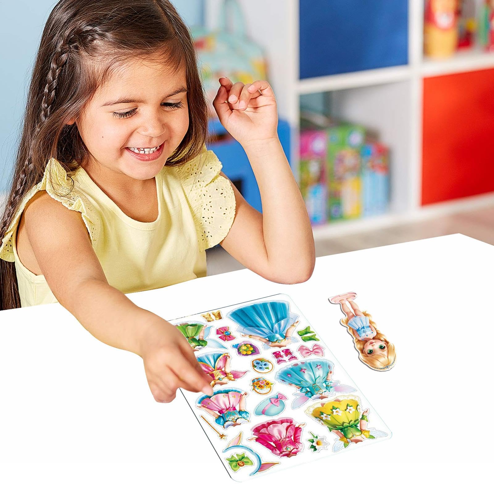 Princesa magnética para Vestir, muñecas de Papel para Vestir - Vestido de Disfraz con Recortes de muñecas de Papel con imán - Rompecabezas de Ropa con imán, muñeca Creativa para Vestir para
